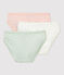 Lot de 3 culottes ajourées petite fille en coton biologique variante 1